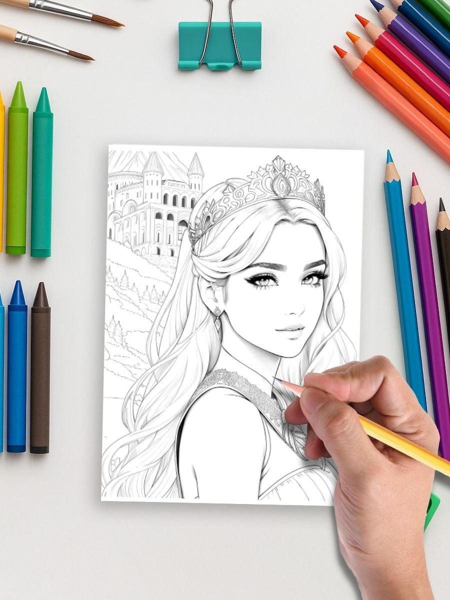 Greek Goddesses – 60 Mythical Princess Coloring Pages - Image 5
