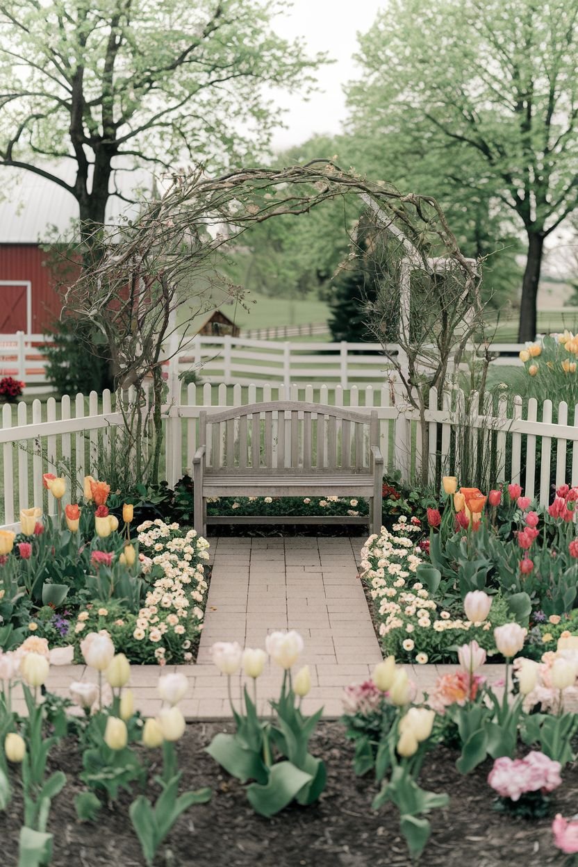 23 Beautiful Farmhouse Garden Designs for Modern Living