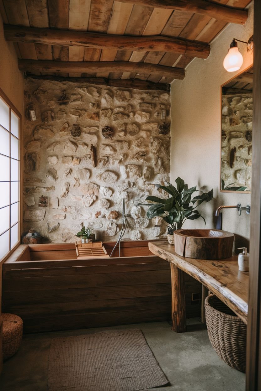 26 Earthy Wabi Sabi Bathroom Ideas for Natural Charm
