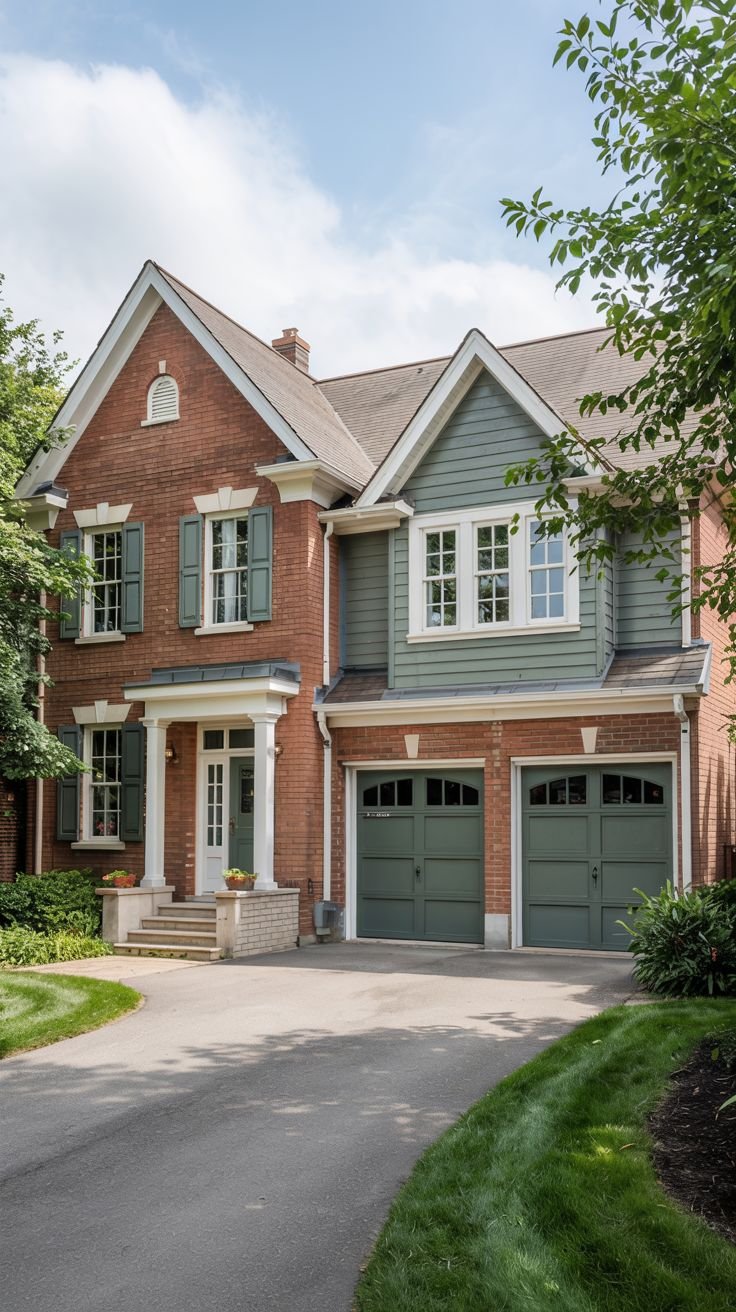 28 Beautiful Exterior House Colors That Pair with Brick