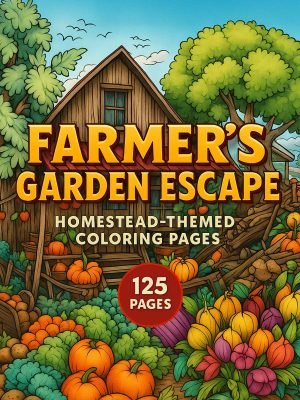 Farmer’s Garden Escape – 125 Homestead-Themed Pages