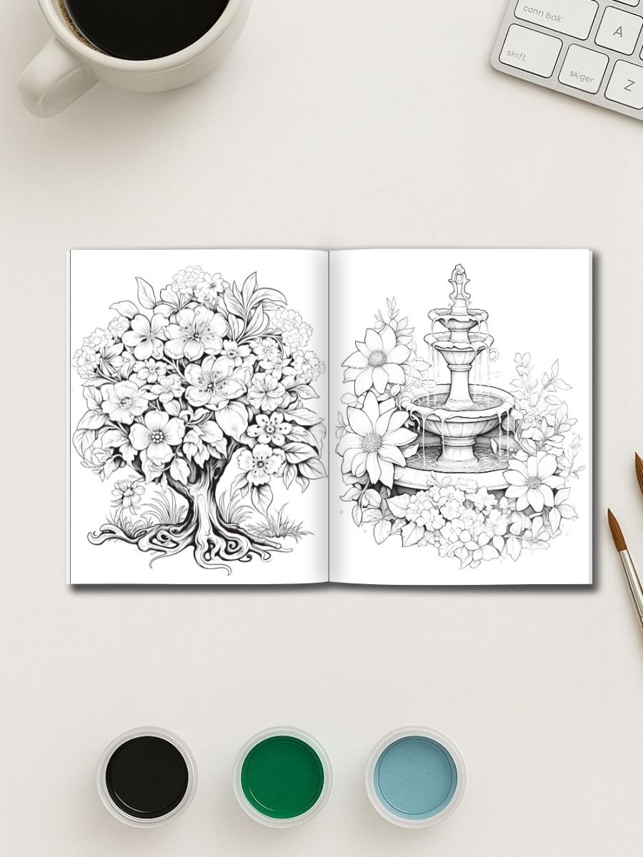 Blossoms & Fountains – 50 Trees and Garden Scenes - Image 4