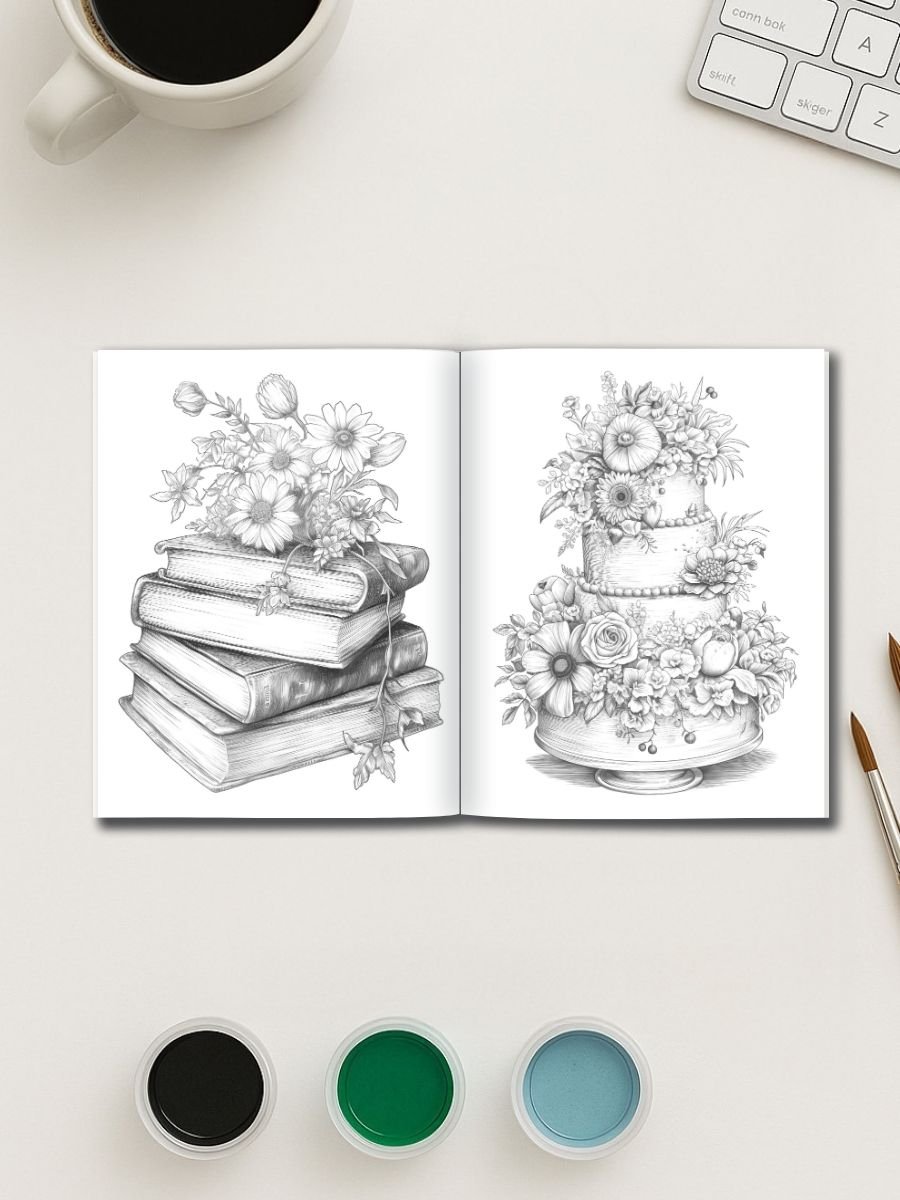 Vintage Bloom Treasures – 175 Flower-Adorned Objects - Image 3