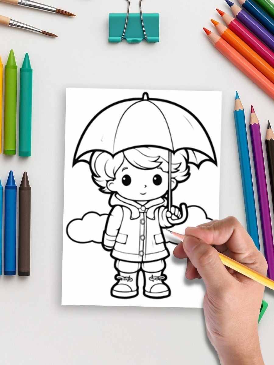 Weather Wonders – 200 Weather & Season-Themed Coloring Pages - Image 5